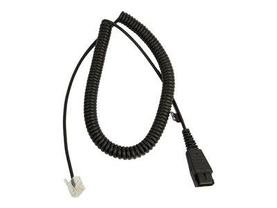 JABRA QD Cord to RJ45 coiled 0.5-2m Eingabe / Ausgabe Kopfhörer & Headsets
