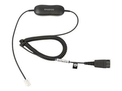 JABRA Smart Cord QD to RJ10 coiled Eingabe / Ausgabe Kopfhörer & Headsets