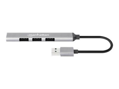 MH 4-Port USB 3.0/2.0 USB-A Hub A-St. Eingabe / Ausgabe Dockingstations, Grafikadapter und Hubs