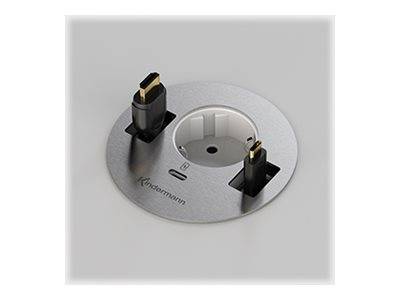 Kindermann CablePort table³ - Anschlussdose, Unterputz - Strom - USB-C-Ladefunkt
