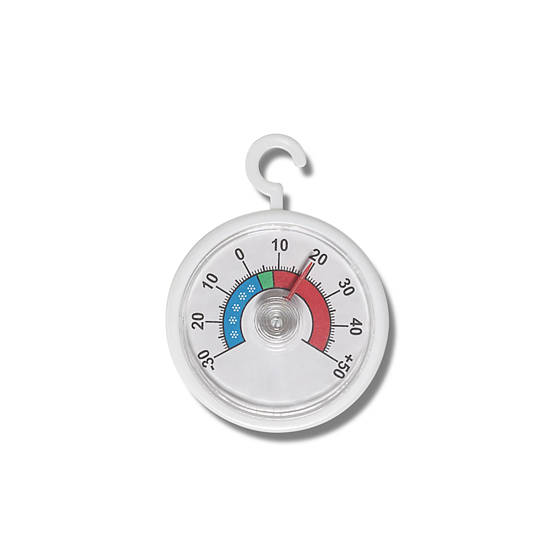 Möller-Therm Kühlschrankthermometer, Durchmesser: 53 mm, Weiß, Kunststoff