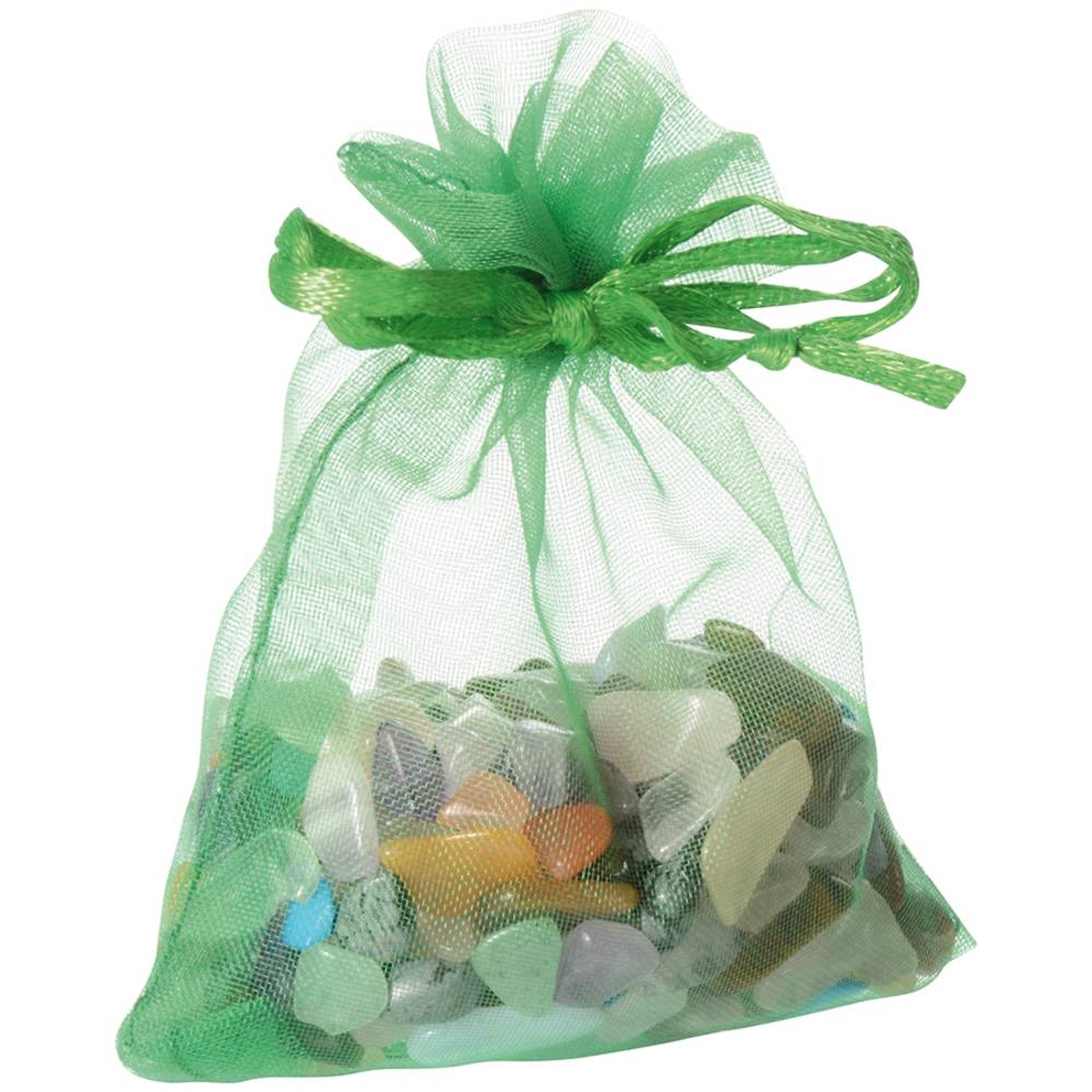 EDUPLAY 130309 Schmucksteine klein im Organzabeutel (Mitgebsel), mehrfarbig (1 Set im Beutel)