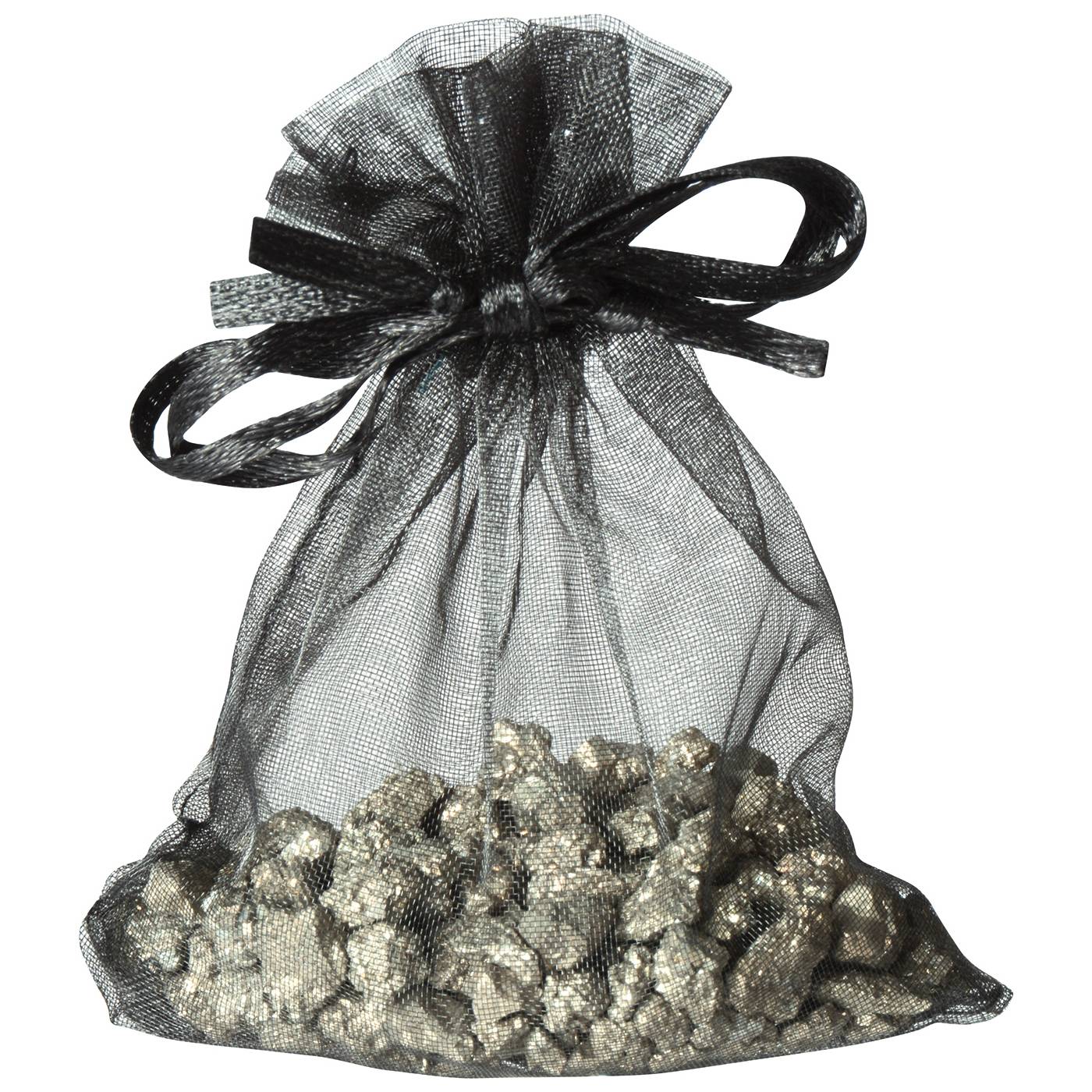 EDUPLAY 130307 Katzengold Pyrit im Organzabeutel (Mitgebsel), natur