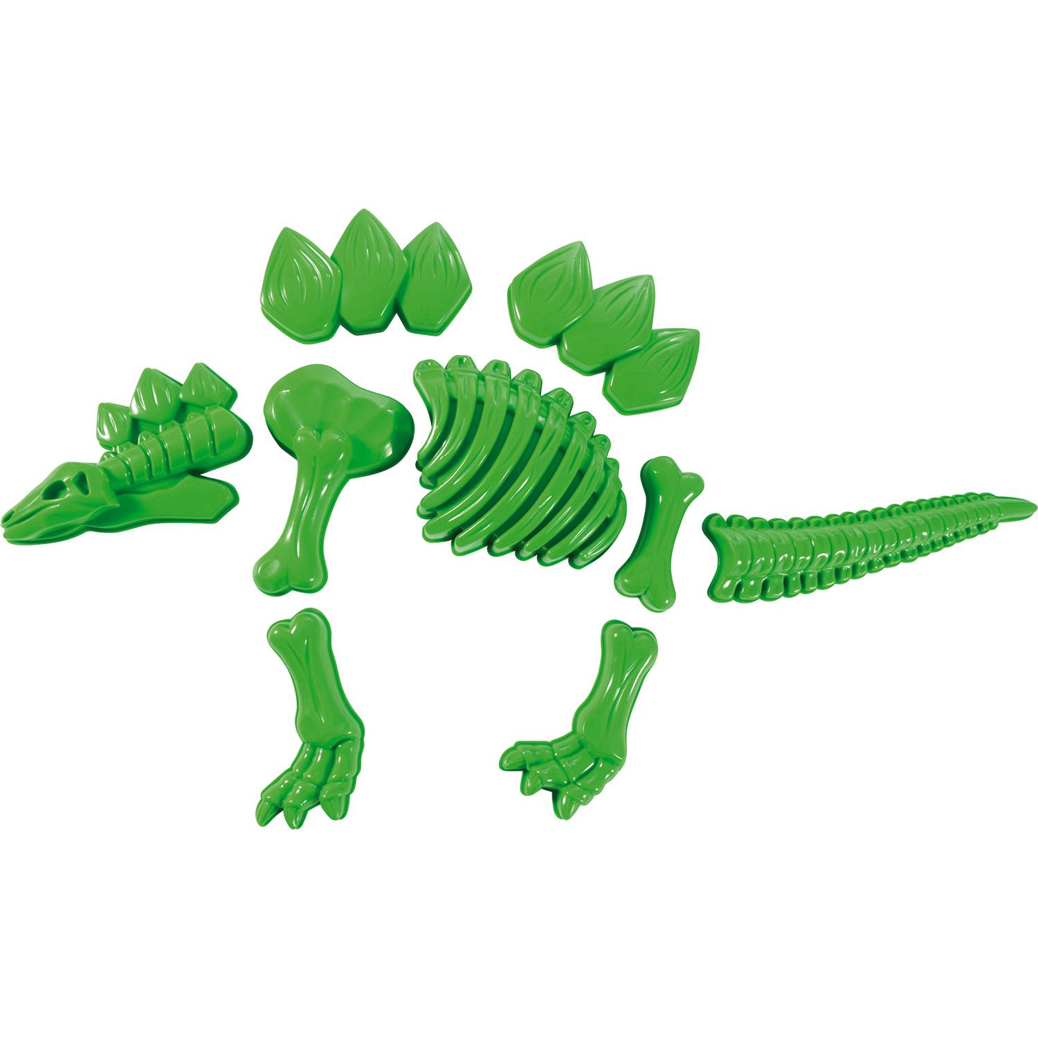 EDUPLAY 160309 Sandformen Stegosaurus, grün, 9-teilig (1 Set)