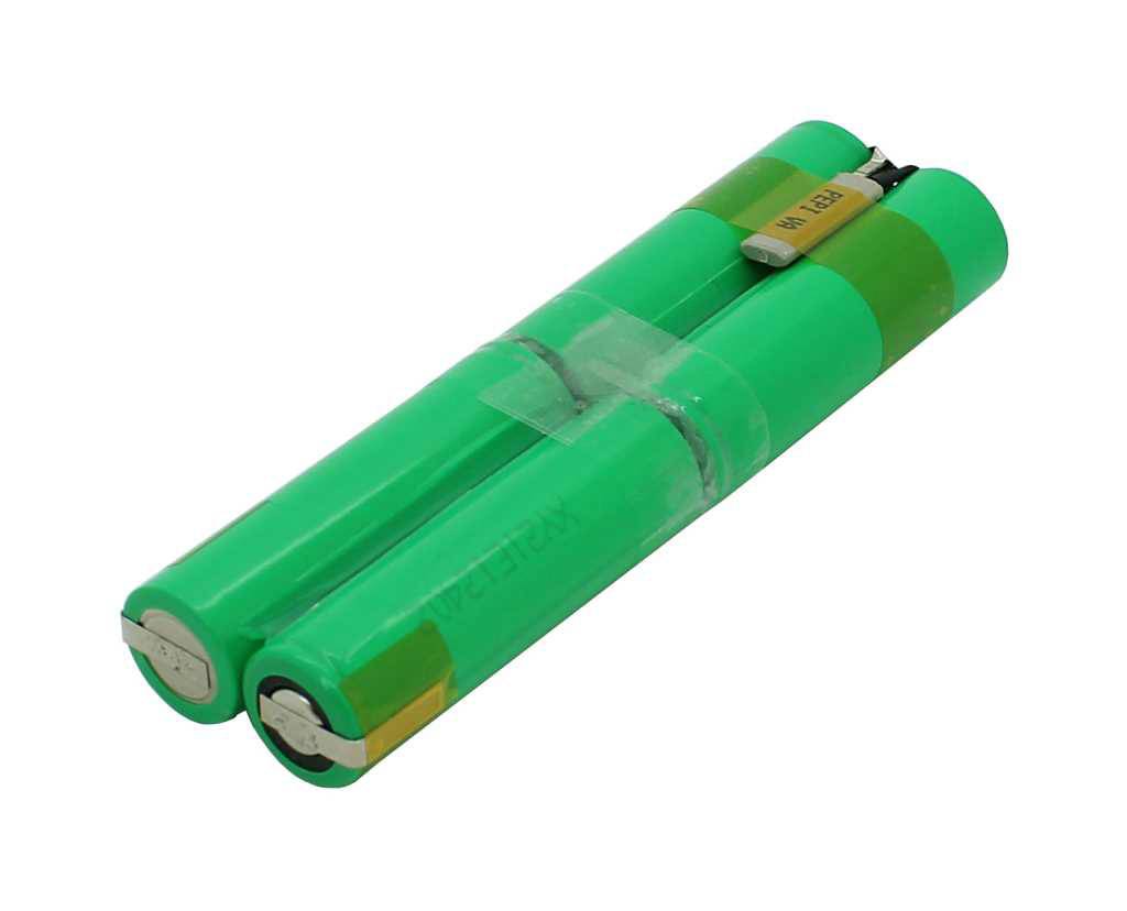 Akku passend für Ideal Networks PUS T4991DV Akkupack NiMH 4,8V 2100mAh L2x2 Mignon AA mit Lötfahnen