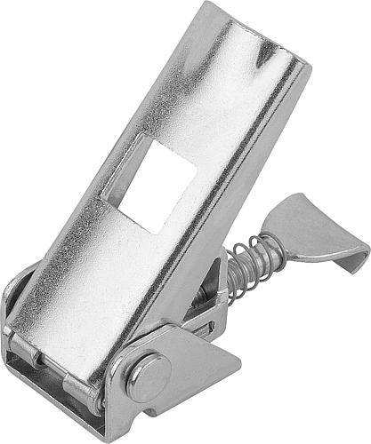 SPANNVERSCHLUSS EINSTELLBAR, FORM:B MSI MIT SICHERUNG, STAHL