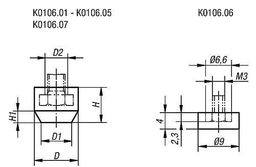 SCHUTZKAPPE, ÖLBESTÄNDIG, FORM:B ABGESCHRÄGT, D=19 FÜR=M08,