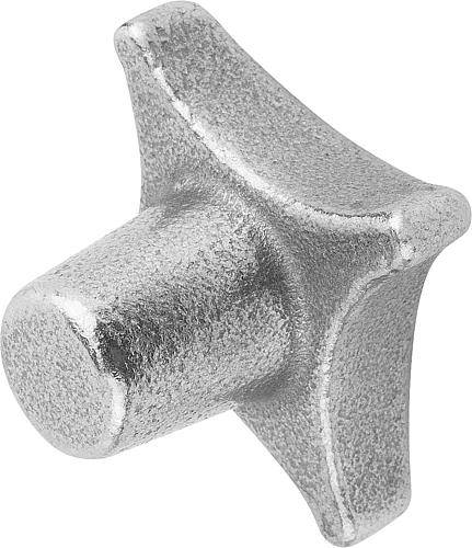 Kreuzgriff 63, Form A - Rohling, Grauguss, DIN 6335