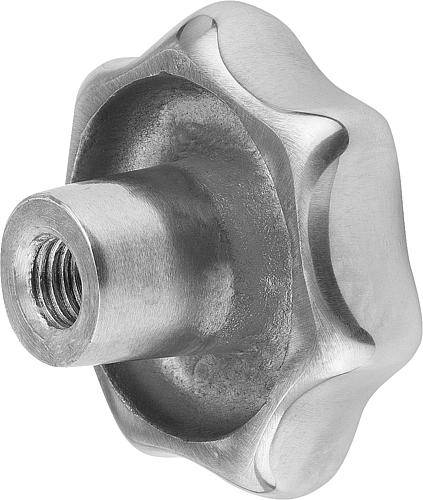 STERNGRIFF DIN6336 D=M16 D1=80 H=50, FORM:D, ALUMINIUM