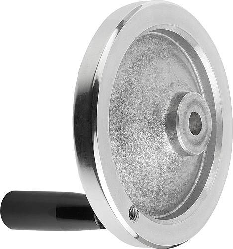 SCHEIBENHANDRAD D1=160 PASSBOHRUNG D2=15H7 ALUMINIUM, KOMP:D