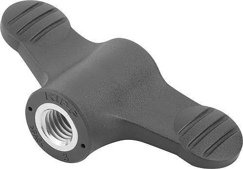 FLÜGELGRIFF D=M05 A=50, H=24, FORM:K