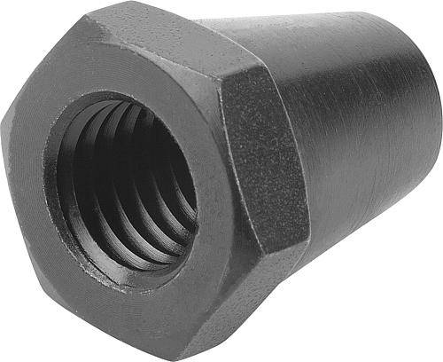 Auflagebolzen M8 x 15, Form B Kugelfläche, vergütet und brün