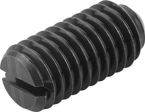 FEDERNDES DRUCKSTÜCK VERSTÄRKTE FEDERKRAFT D=M10 L=19, STAHL