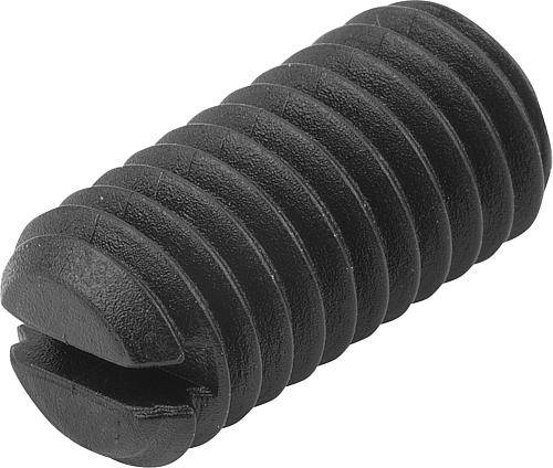 FEDERNDES DRUCKSTÜCK STANDARD FEDERKRAFT D=M10 L=19, KUNSTST