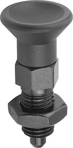 ARRETIERBOLZEN GR.0 D1=M08X1, D=4, FORM:B OHNE RASTNUT MIT K