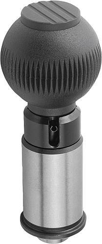 PRÄZISIONS-ARRETIERBOLZEN, FORM:B ARRETIERBAR MIT RASTNUT, D