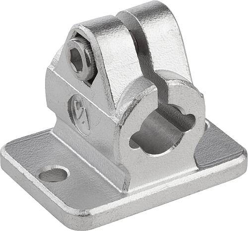 Rohrverbinder Ø 40 mm mit Flansch, Edelstahl
