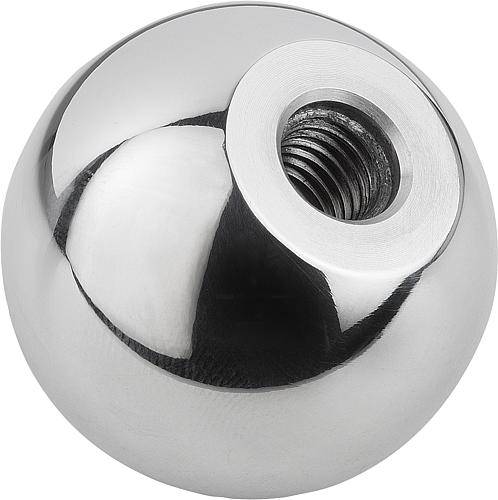 Kugelknopf Ø 50 mm, M12, Form C, Aluminium, DIN 319