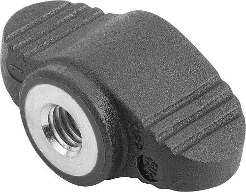 FLÜGELGRIFF MINIWING M06, FORM:D INNENGEWINDE DURCHGEHEND, A