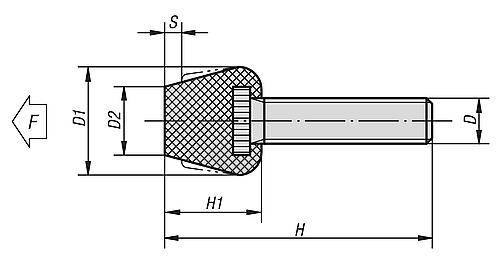 DRUCKSCHRAUBE D=M10X36 H=55