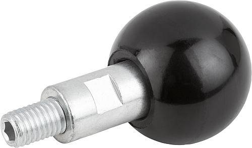 KUGELGRIFF DREHBAR D1=40 D=M10X14
