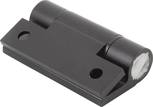 FEDERSCHARNIER FEDER SCHLIEßEND A=55, B=67, ALUMINIUM SCHWAR