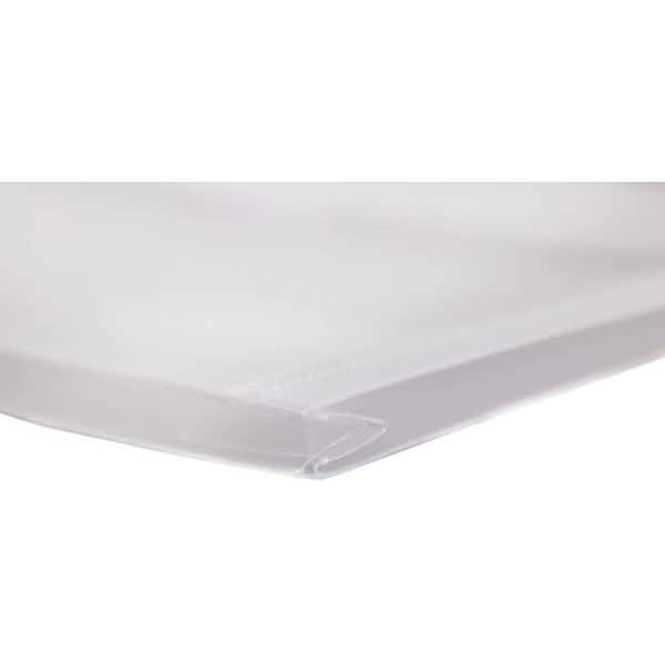 Sichttasche A6 quer PP Klettverschluss mit Falte 20mm farblos matt