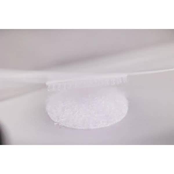 Sichttasche A6 quer PP Klettverschluss mit Falte 20mm farblos matt