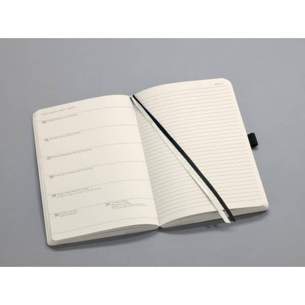 Wochennotiz-Kalender Conceptum 2024 ca. A5 1 Woche/2 Seiten Softcover black
