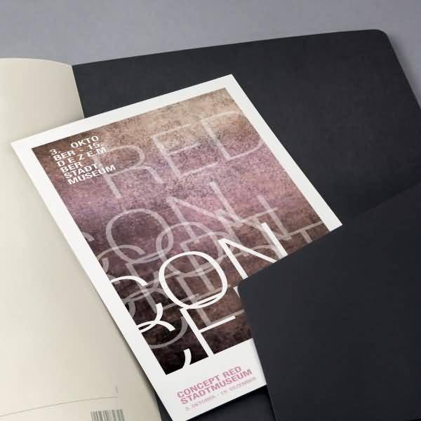 Monats-Kalenderheft Conceptum 2024 ca. A5 1 Monat/2 Seiten Softcover black