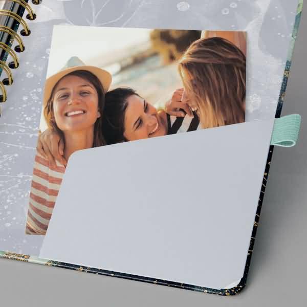 Spiral-Kalender Jolie 2024 ca. A5 1 Woche/2 Seiten Glamorous Leaves