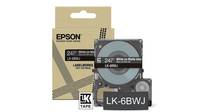 Epson LabelWorks LK-6BWJ - Weiß auf Mattschwarz - Rolle (2,4 cm x 8 m)
