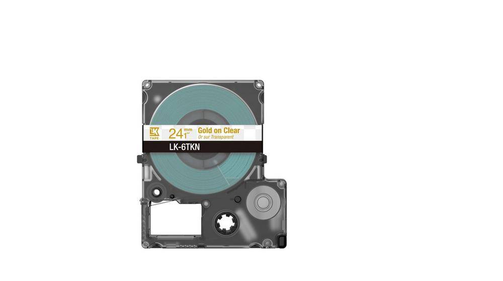 Epson LabelWorks LK-6TKN - Metallic - gold auf durchsichtig - Rolle (2,4 cm x 9 m)