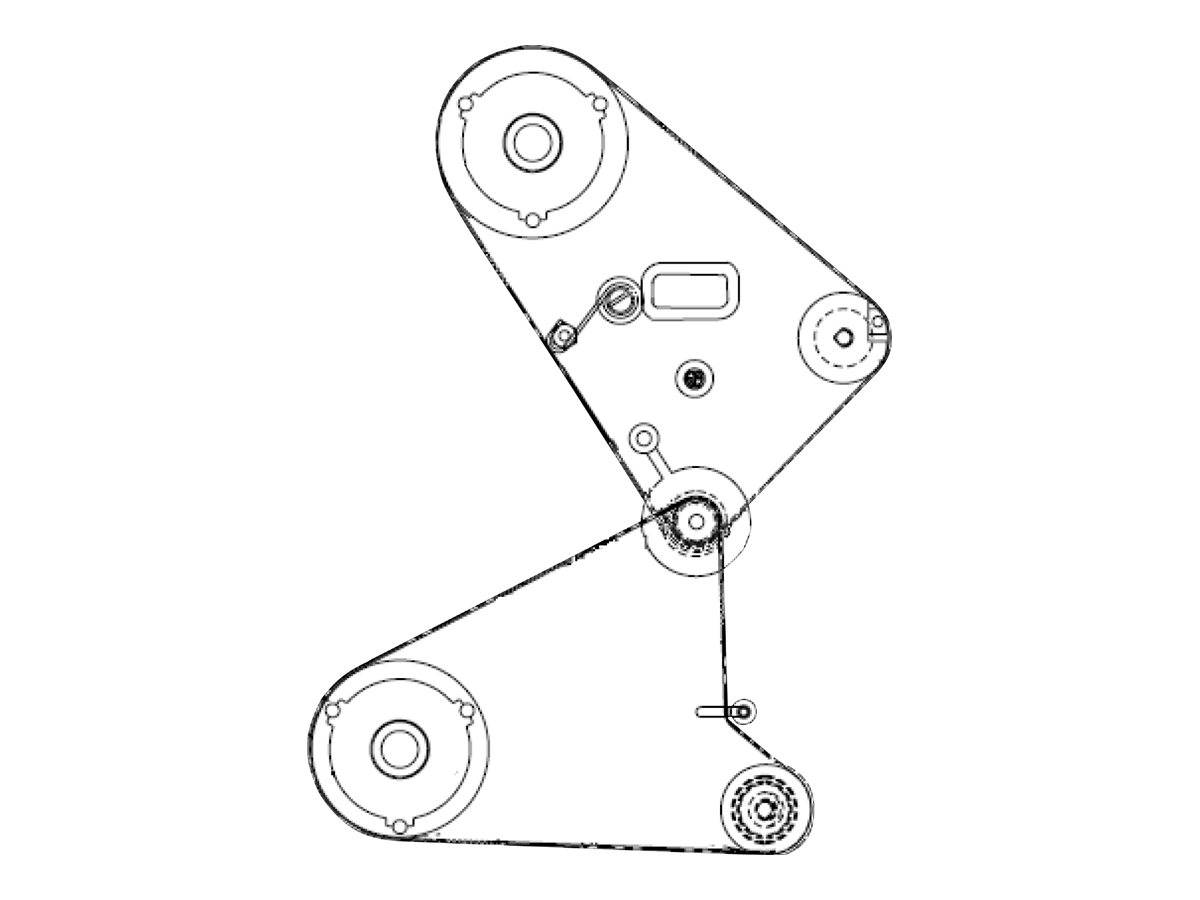 Zebra Medienrücklaufband - Media Rewind Belt for 90Xi3Plus - 140Xi3Plus - 170Xi3