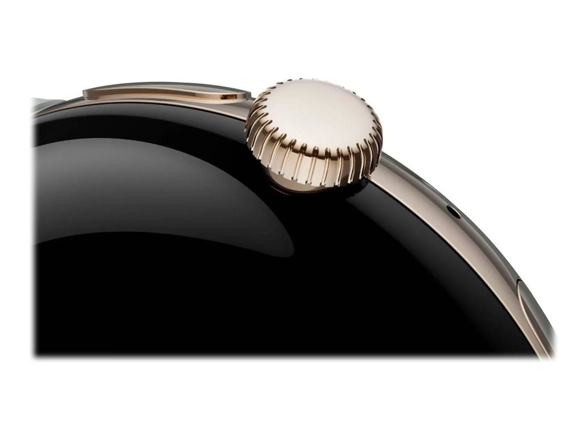 Google Pixel Watch - Champagne Gold - intelligente Uhr mit Band - Flouroelastome