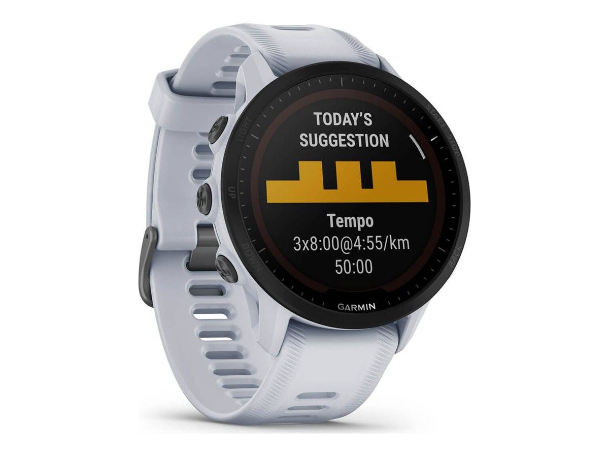 Garmin Forerunner 955 Solar - Sportuhr mit Riemen - Silikon - Handgelenkgröße: 130-220 mm - Anzeige 3.3 cm (1.3"")