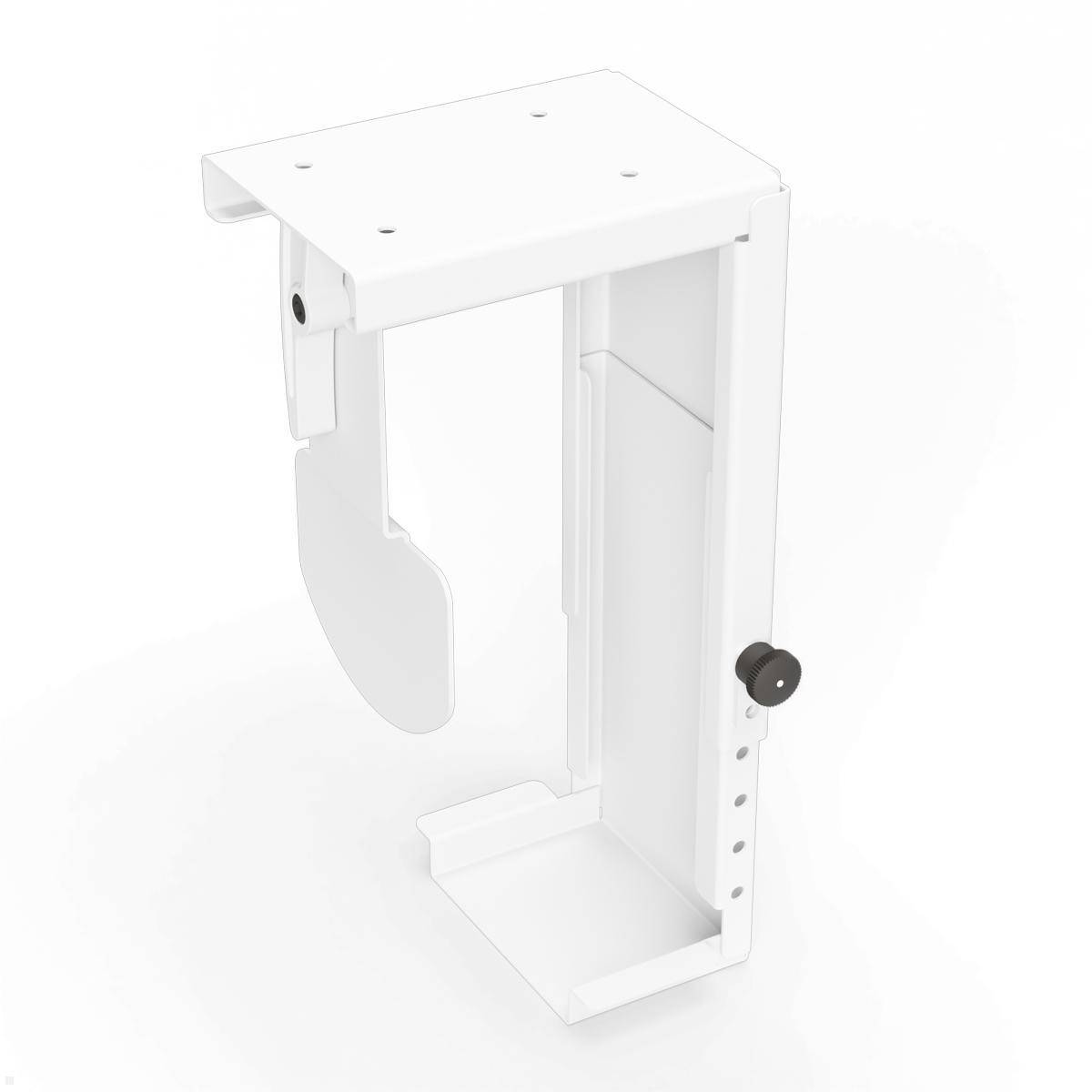 TecLines TPH002W Thin Client PC Halterung Untertisch 30-110 mm, weiß