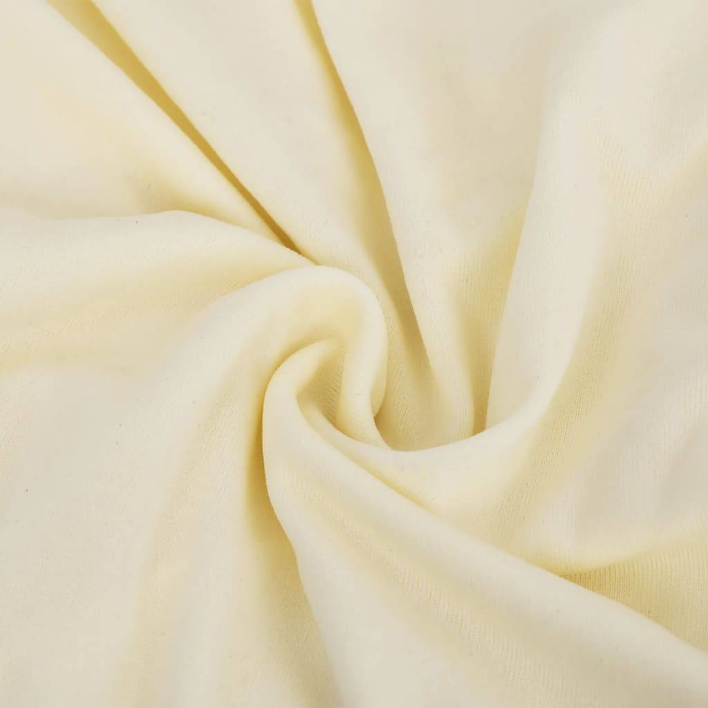 vidaXL Stretch-Sofahusse Creme Polyester-Jersey