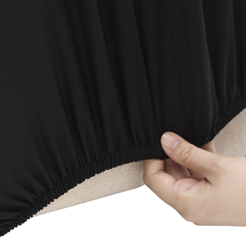 vidaXL Stretch-Sofahusse Schwarz Polyester-Jersey