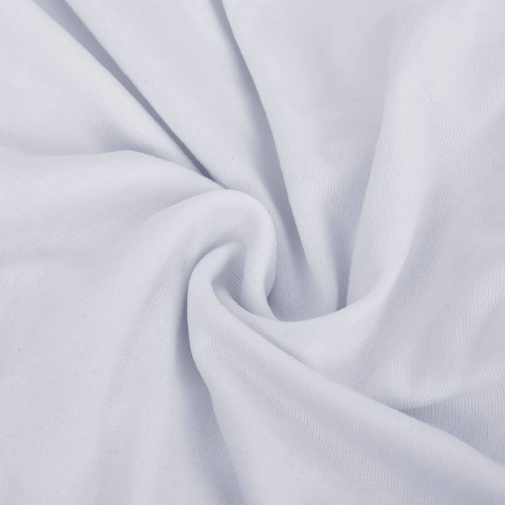 vidaXL Stretch-Sofahusse Weiß Polyester-Jersey