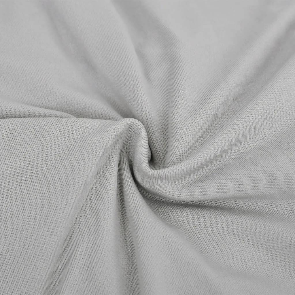 vidaXL Stretch Sofahusse 2-Sitzer Grau Polyester-Jersey