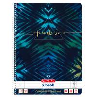 Herlitz Collegeblock x.book Fearless liniert DIN A4 Innen- und Außenrand - 70 g/