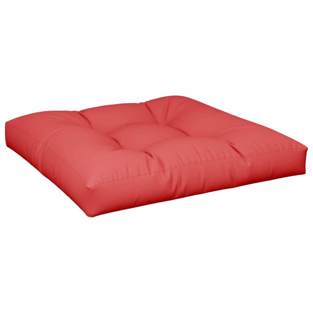 vidaXL Palettenkissen Rot 80x80x12 cm Stoff