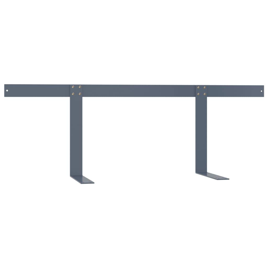 vidaXL Rückenlehne für Palettensofa Hellgrau 110 cm Eisen