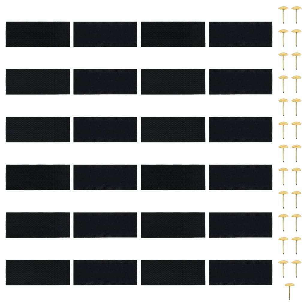 vidaXL Fliegengitter-Türvorhänge 2 Stk. Magnet Schwarz 220x130 cm