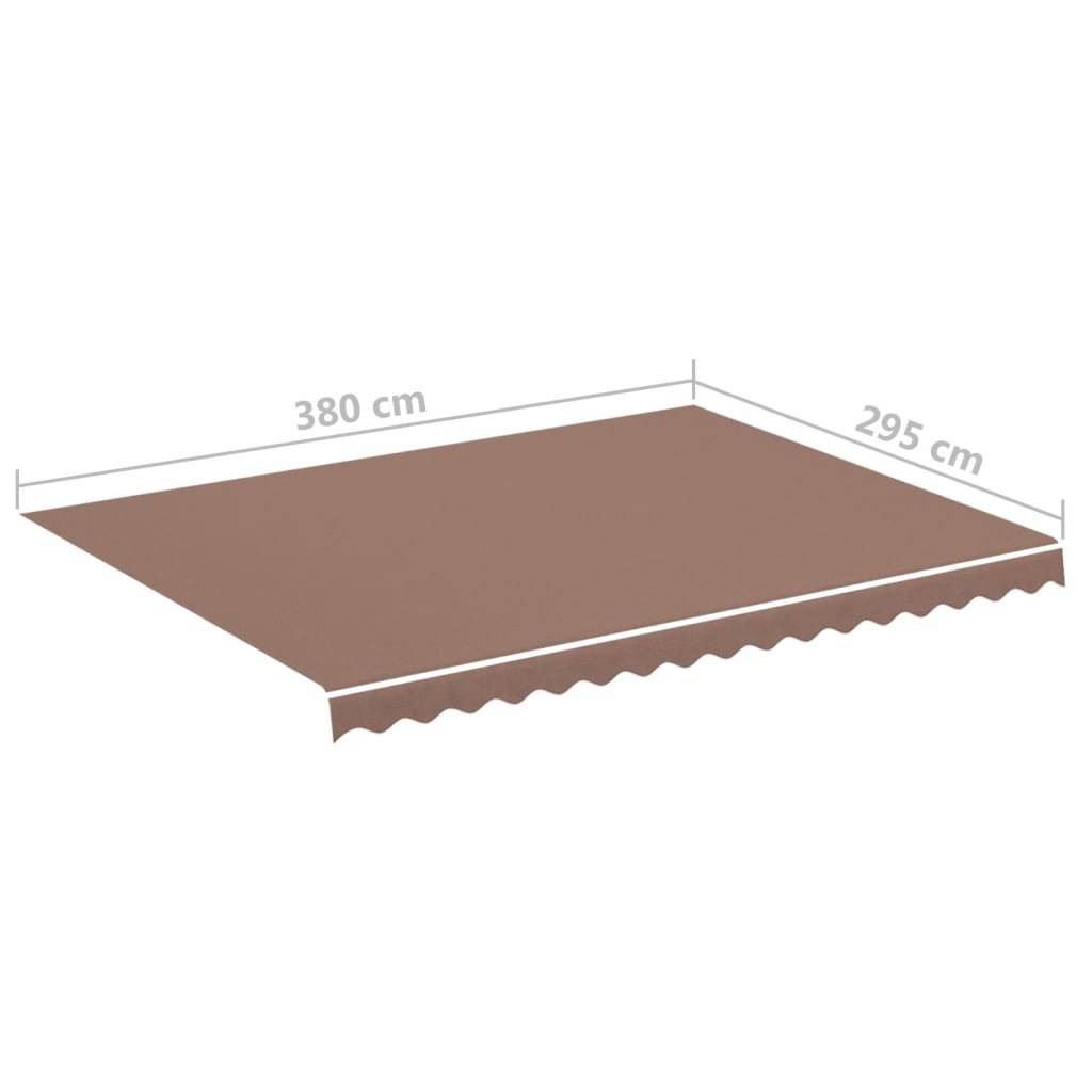 vidaXL Markisenbespannung Braun 4x3 m