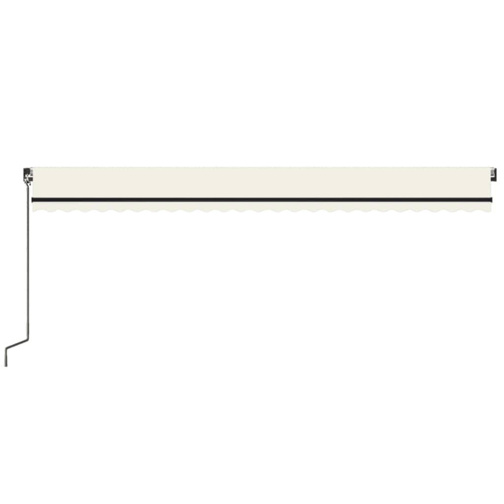 vidaXL Markise Manuell Einziehbar 600x350 cm Creme