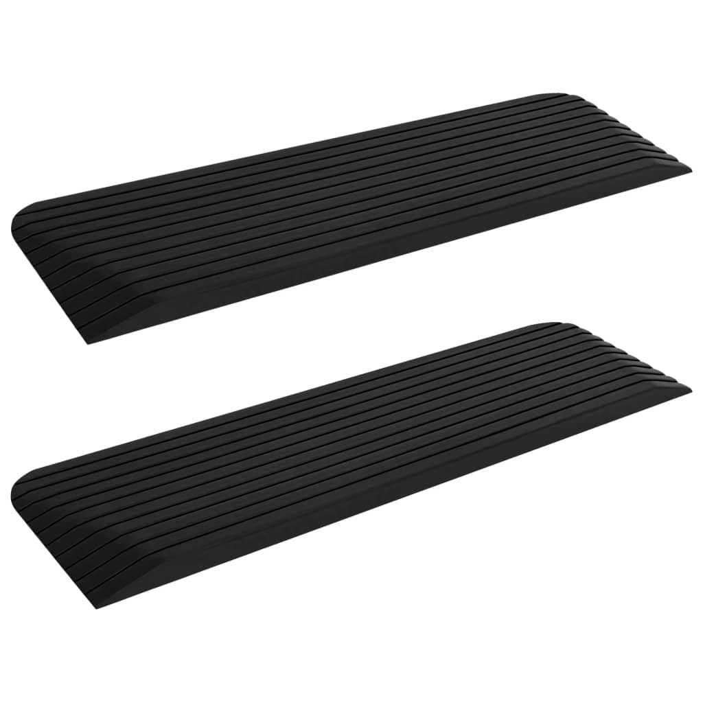 vidaXL Schwellenrampen 2 Stk. 110x32x3,8 cm Gummi