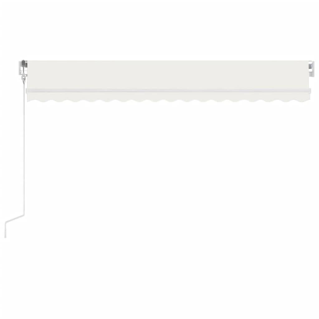 vidaXL Automatische Markise mit LED & Windsensor 450x300 cm Creme