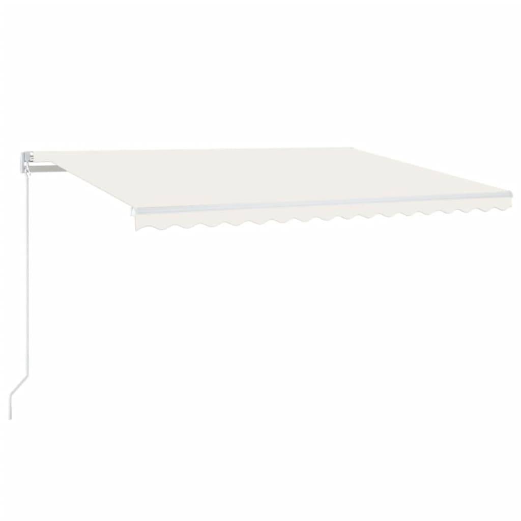 vidaXL Automatische Markise mit LED & Windsensor 450x300 cm Creme